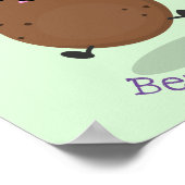 かわいいハッピーポテトジャンプのロープ漫画 ポスター (角)