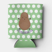 かわいいハッピーポテトジャンプのロープ漫画 缶クーラー (正面)