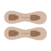 かわいいハッピーポテトジャンプのロープ漫画 野球ボール (パネル)