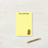 かわいいハッピーポテトパーソナライズされた ポストイット (デスク上)