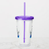 かわいいハッピーポルノの漫画イラストレーション アクリルタンブラー (右)