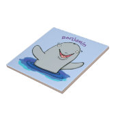 かわいいハッピーポルノの漫画イラストレーション タイル (側面)