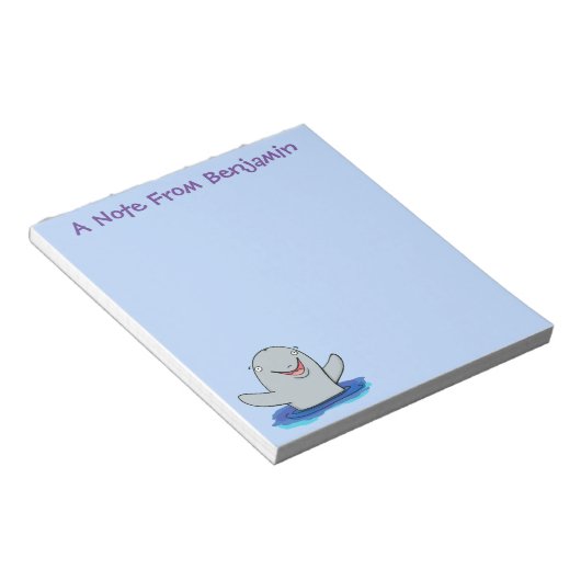 かわいいハッピーポルノの漫画イラストレーション ノートパッド (アングル)