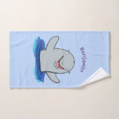 かわいいハッピーポルノの漫画イラストレーション バスタオルセット (ハンドタオル)