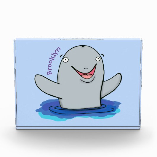 かわいいハッピーポルノの漫画イラストレーション フォトブロック (正面)