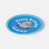 かわいいハッピーポルノの漫画イラストレーション ペーパープレート (アングル)