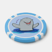 かわいいハッピーポルノの漫画イラストレーション ポーカーチップ (シングル)