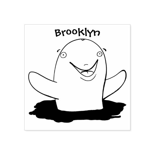 かわいいハッピーポルノの漫画イラストレーション ラバースタンプ (インプリント)