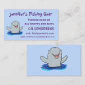 かわいいハッピーポルノの漫画イラストレーション 名刺 (正面/裏面)