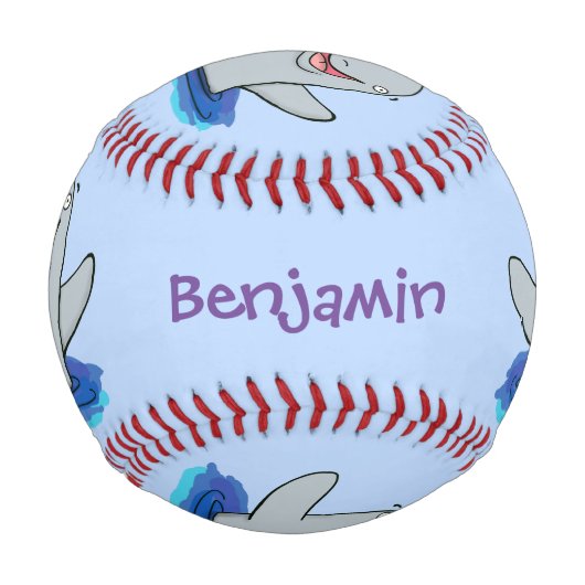 かわいいハッピーポルノの漫画イラストレーション 野球ボール (正面)