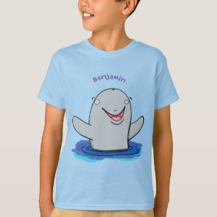 かわいいハッピーポルノの漫画イラストレーション Tシャツ