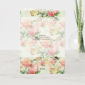 かわいいハッピーマザーズと父親の日と犬の写真 カード (裏面)