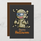 かわいいハッピーマミー招待状をパーソナライズ 招待状 (正面/裏面)