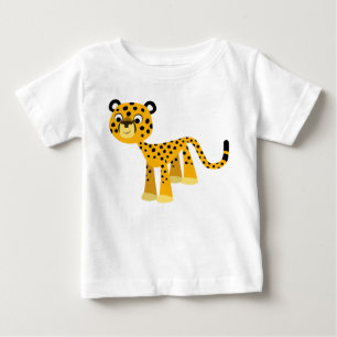 かわいいハッピーマンガのチーズベビーTシャツ ベビーTシャツ