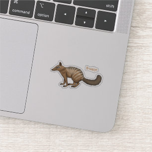 かわいいハッピーマンガイラストレーション シール