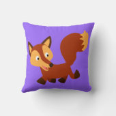 かわいいハッピーマンガキツネ枕 クッション (裏面)