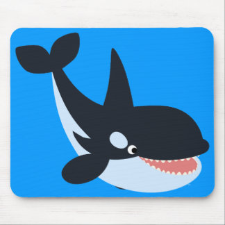 かわいいハッピーマンガキラークジラマウスパッド マウスパッド
