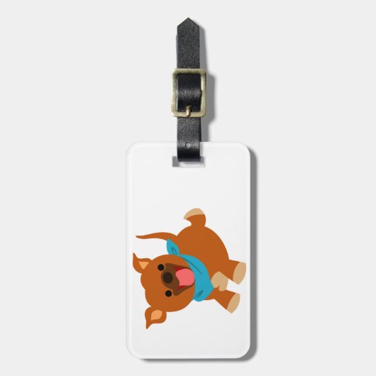 かわいいハッピーマンガスタフィー荷物タグ ラゲッジタグ (正面縦)