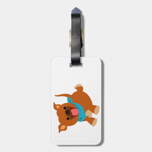 かわいいハッピーマンガスタフィー荷物タグ ラゲッジタグ (裏面縦)