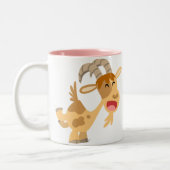 かわいいハッピーマンガヤギマウスパッド ツートーンマグカップ (左)