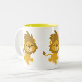 かわいいハッピーマンガリオンマグカップ ツートーンマグカップ (正面左)