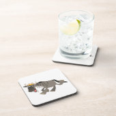 かわいいハッピーマンガワイルドビーエストコルクコースター コースター (右側)