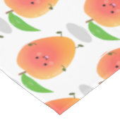 かわいいハッピーマンゴー漫画イラストレーション テーブルクロス (アングル)