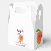 かわいいハッピーマンゴー黄色の漫画イラストレーション フェイバーボックス (オープン)