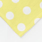 かわいいハッピーマンゴー黄色の漫画イラストレーション フリースブランケット (角)