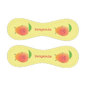 かわいいハッピーマンゴー黄色の漫画イラストレーション 野球ボール (パネル)