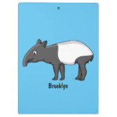 かわいいハッピーマンタピールイラストレーション クリップボード (裏面)