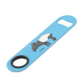 かわいいハッピーマンタピールイラストレーション スピード栓抜き (正面アングル)