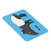 かわいいハッピーマンタピールイラストレーション マグネット (右側)