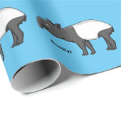 かわいいハッピーマンタピールイラストレーション ラッピングペーパー (ロールコーナー)