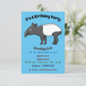 かわいいハッピーマンタピールイラストレーション 招待状 (スタンド正面)