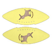 かわいいハッピーミニチュアロバ漫画イラストレーション アメリカンフットボール (パネル)