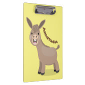 かわいいハッピーミニチュアロバ漫画イラストレーション クリップボード (右)