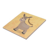 かわいいハッピーミニチュアロバ漫画イラストレーション タイル (側面)