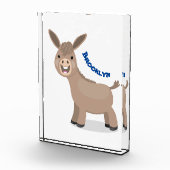 かわいいハッピーミニチュアロバ漫画イラストレーション フォトブロック (右)