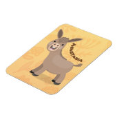 かわいいハッピーミニチュアロバ漫画イラストレーション マグネット (左側)