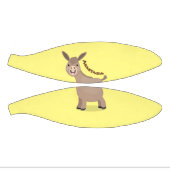 かわいいハッピーミニチュアロバ漫画イラストレーション ミニバスケットボール (パネル)