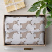 かわいいハッピーミニチュアロバ漫画イラストレーション 薄葉紙 (ギフト)