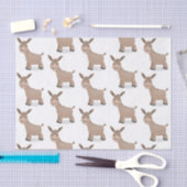 かわいいハッピーミニチュアロバ漫画イラストレーション 薄葉紙 (クラフト)