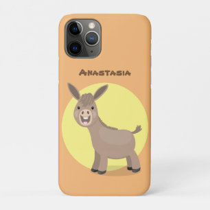 かわいいハッピーミニチュアロバ漫画イラストレーション iPhone 11 PROケース