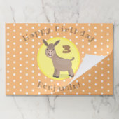 かわいいハッピーミニロバ漫画イラストレーション ペーパーパッド (折り畳み)