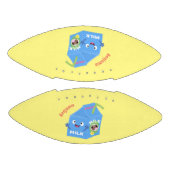 かわいいハッピーミルクパックキャラクター漫画 アメリカンフットボール (パネル)