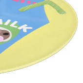 かわいいハッピーミルクパックキャラクター漫画 カッティングボード (角)