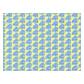 かわいいハッピーミルクパックキャラクター漫画 テーブルクロス (正面(横))