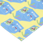 かわいいハッピーミルクパックキャラクター漫画 テーブルクロス (アングル)