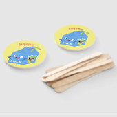 かわいいハッピーミルクパックキャラクター漫画 ハンドファン (組立なし)